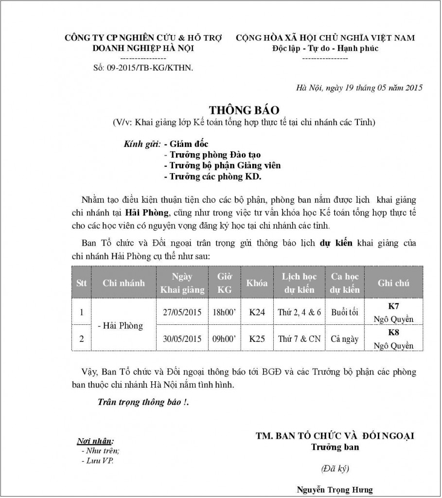 Thông báo lịch KG dự kiến tại Hải Phòng - Thang 5.2015-page-001