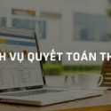 dịch vụ quyết toán thuế