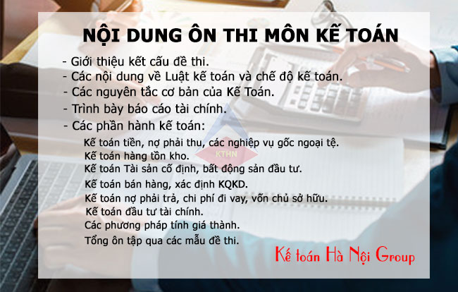 Ôn thi chứng chỉ đại lý thuế môn kế toán. 