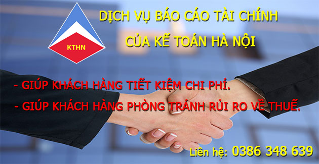 Dịch vụ làm báo cáo tài chính cuối năm ở Long Biên