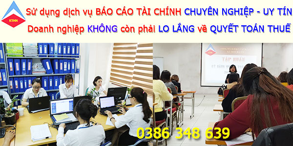 Dịch vụ làm báo cáo tài chính cuối năm ở Hai Bà Trưng