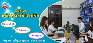 Bảng giá dịch vụ làm báo cáo tài chính tại Vệ An Bắc Ninh