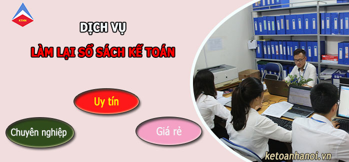 Dịch vụ làm lại sổ sách kế toán tại Phú Xuyên