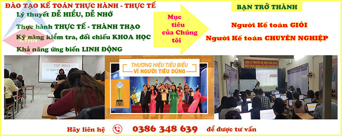Lớp học kế toán tổng hợp tại Vân Dương Bắc Ninh