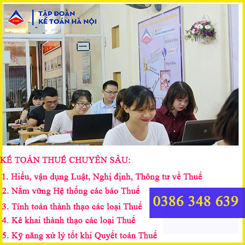 Lớp học kế toán thuế tại Phong Khê Bắc Ninh