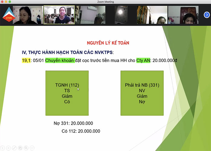 Lớp học kế toán online trực tuyến