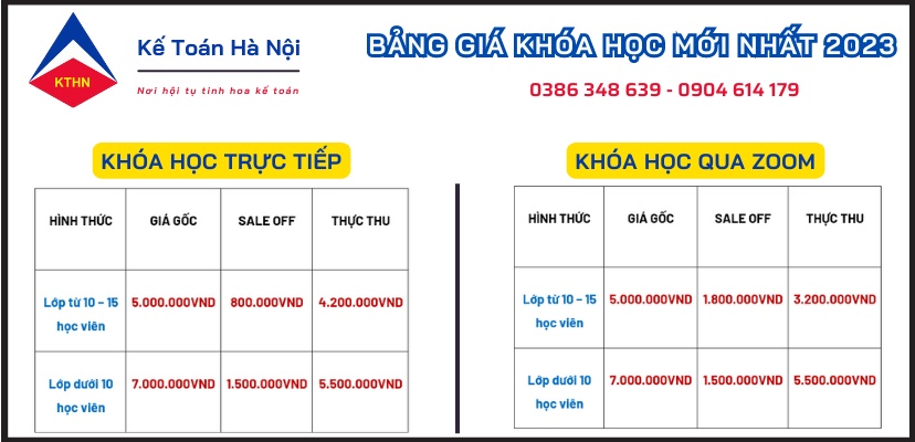 Địa chỉ học kế toán tổng hợp tại Thái Nguyên 